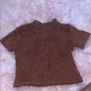 Fur fitted shirt